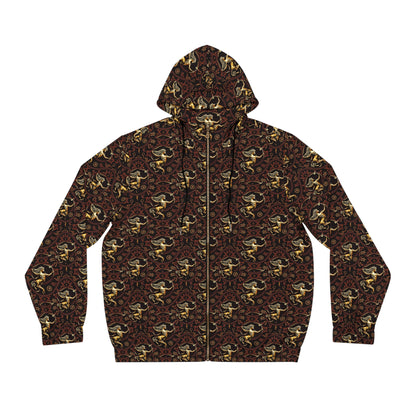 Full-Zip Hoodie (AOP), Sagittarius, Zodiac, Pattern