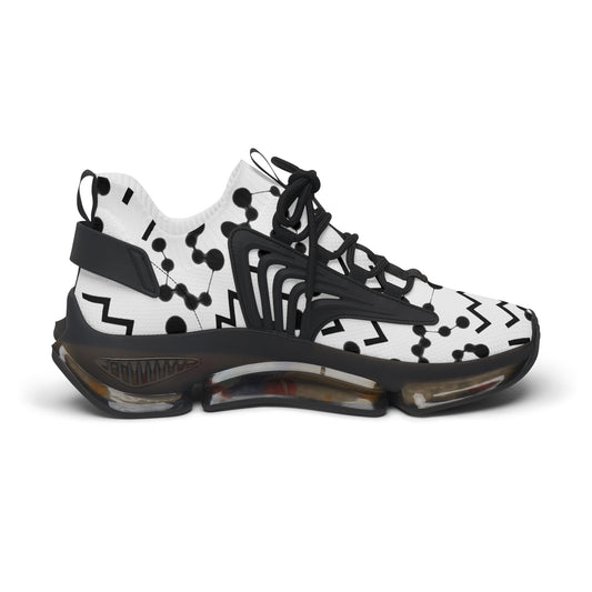 Women's Mesh Sneakers, Constellation & Symbol, Aquarius Zodiac Sign, AOP