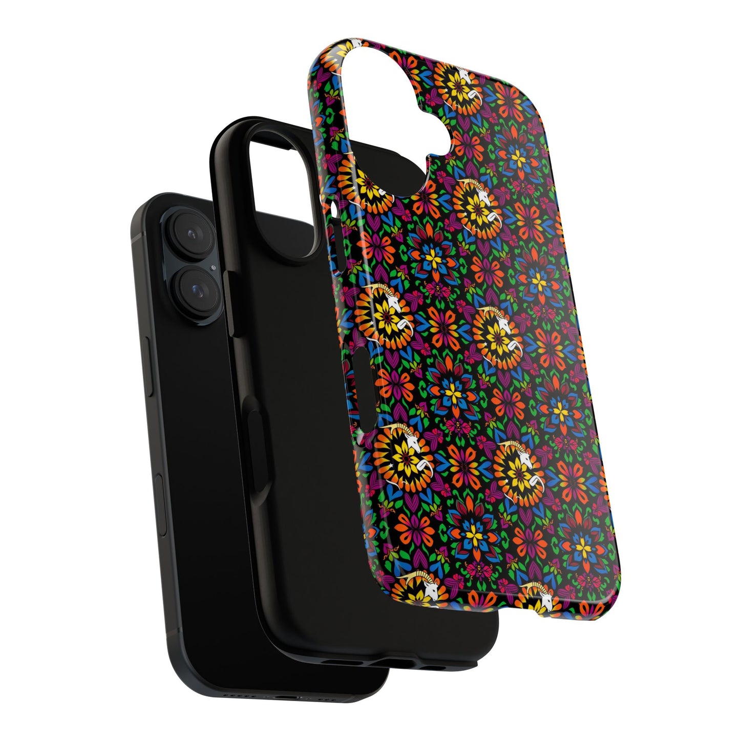Tough Cases, Capricorn, Zodiac v2, Flower Pattern