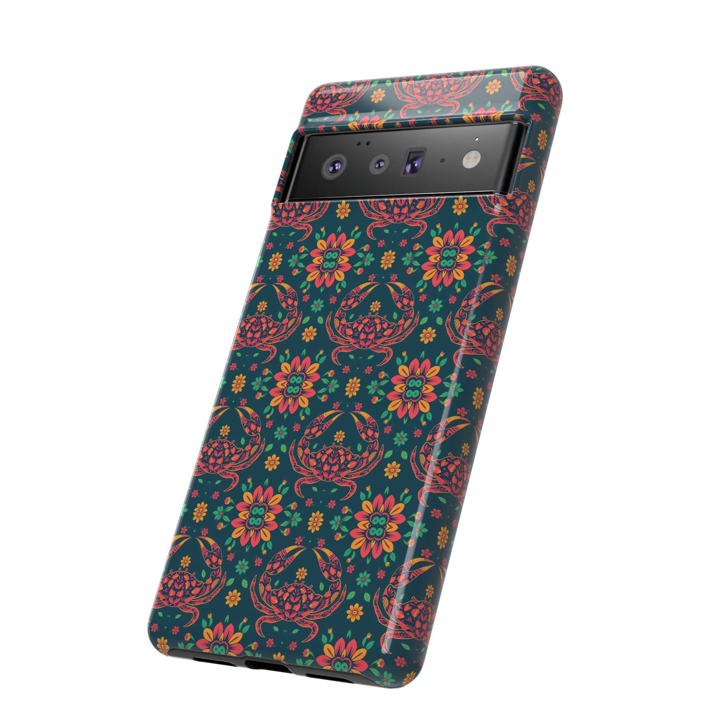 Tough Cases, Cancer, Zodiac v4, Flower Pattern