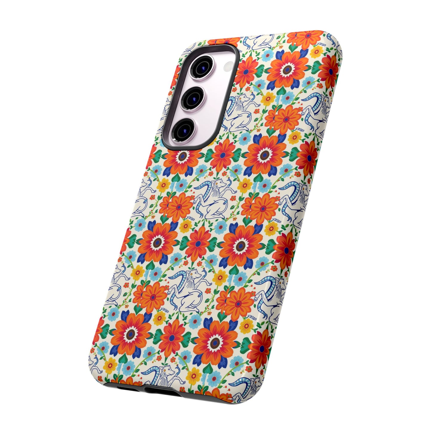 Tough Cases, Virgo, Zodiac v4, Flower Pattern