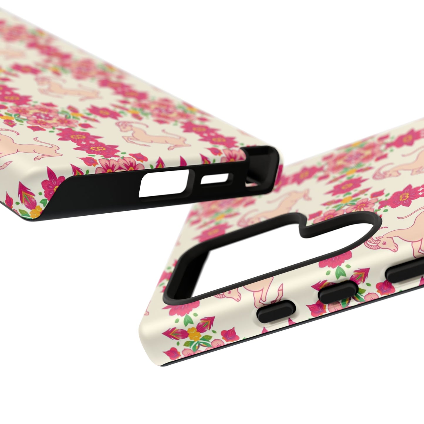 Tough Cases, Capricorn, Zodiac v3, Flower Pattern