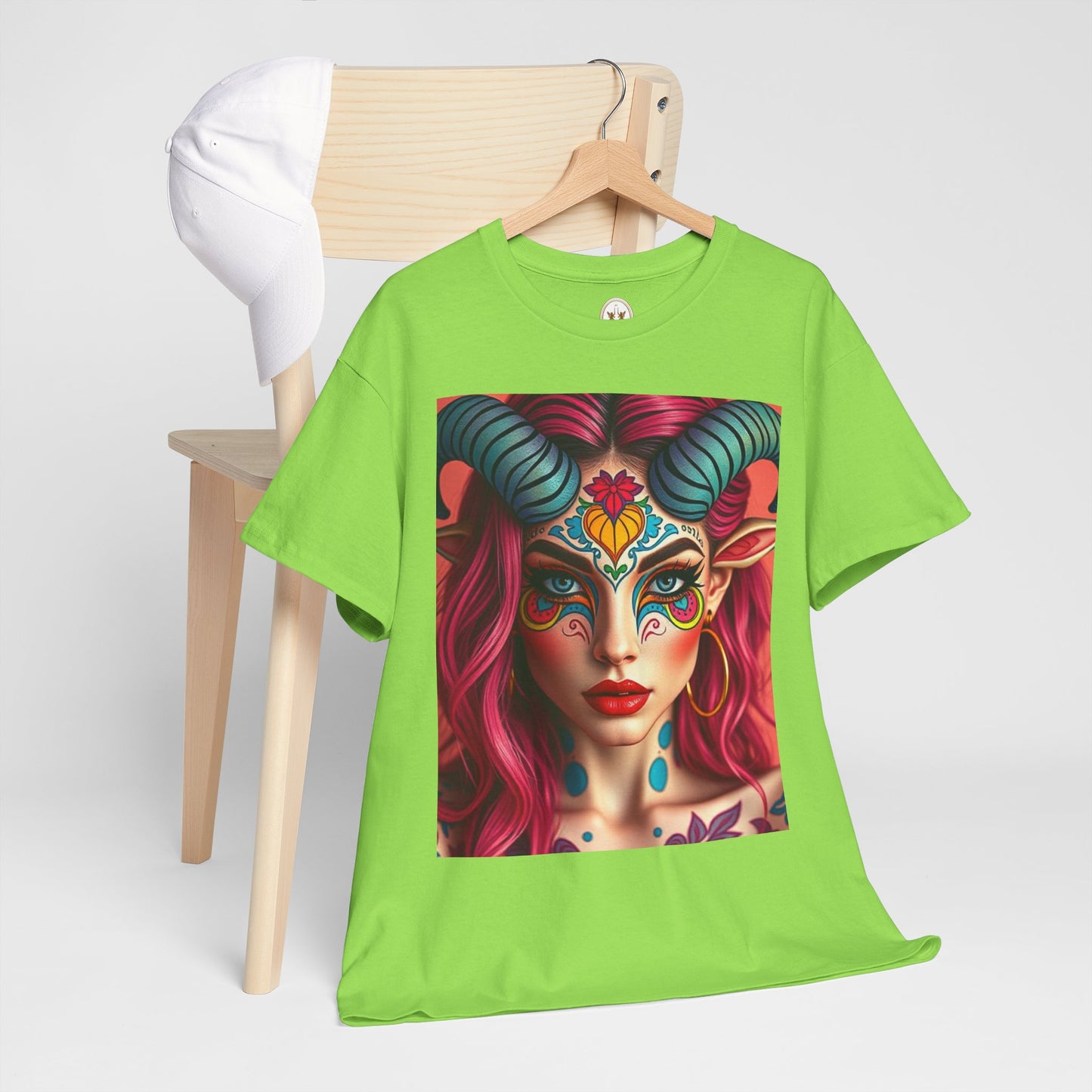 Unisex Heavy Cotton T-Shirt, Taurus, Zodiac, Sexy Art