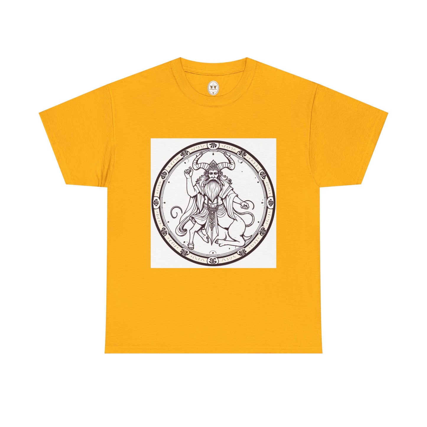 Unisex Heavy Cotton T-Shirt, Bull Centaur, Taurus Zodiac Design