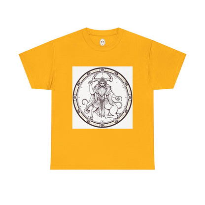 Unisex Heavy Cotton T-Shirt, Bull Centaur, Taurus Zodiac Design