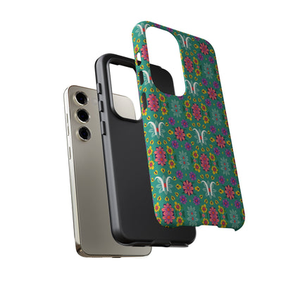 Tough Cases, Aquarius, Zodiac v4, Flower Pattern