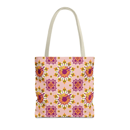Tote Bag (AOP), Sagittarius, Zodiac, Flower Pattern