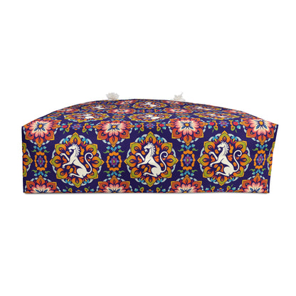 Weekender Bag, Virgo, Zodiac v2, Flower Pattern