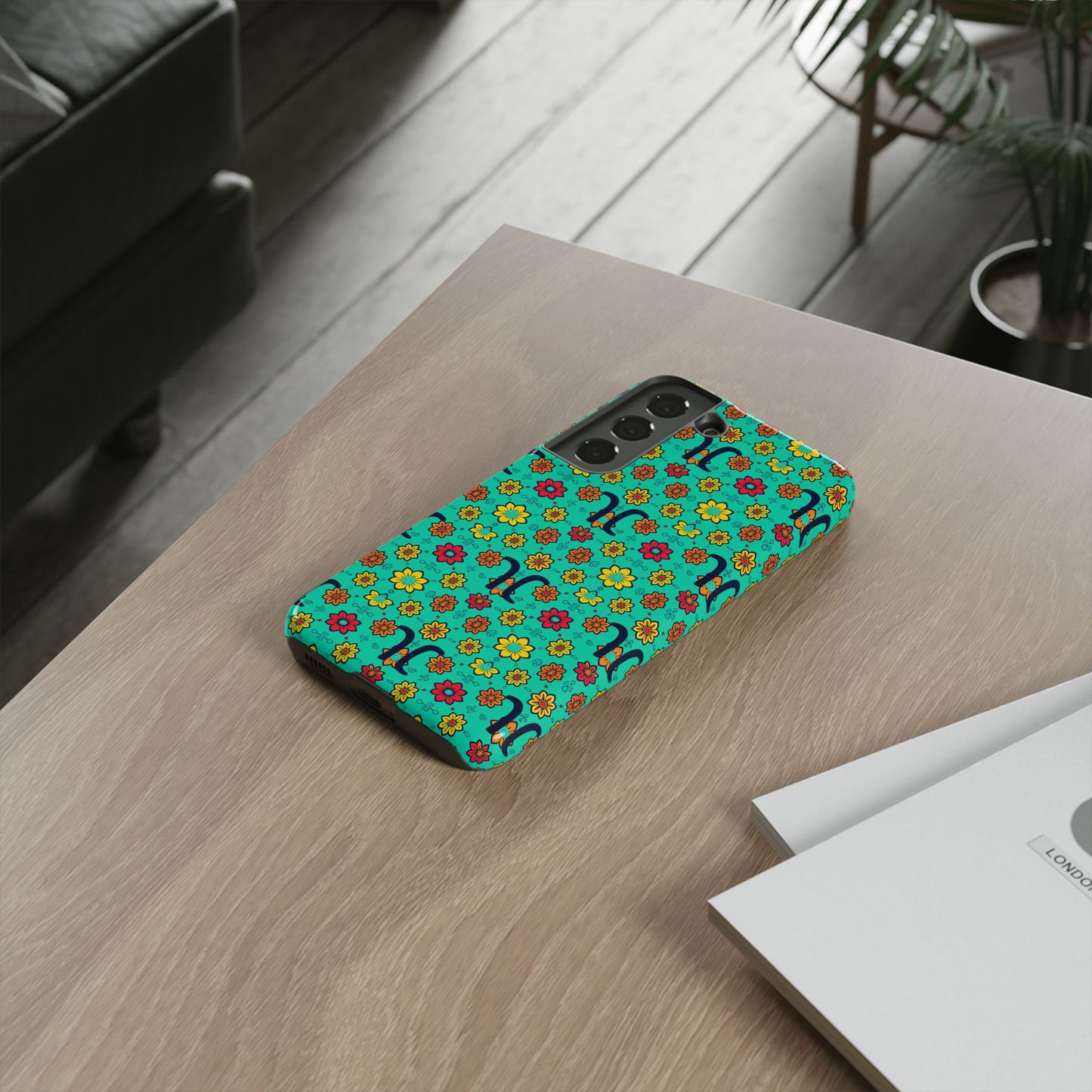 Tough Cases, Aquarius, Zodiac v2, Flower Pattern