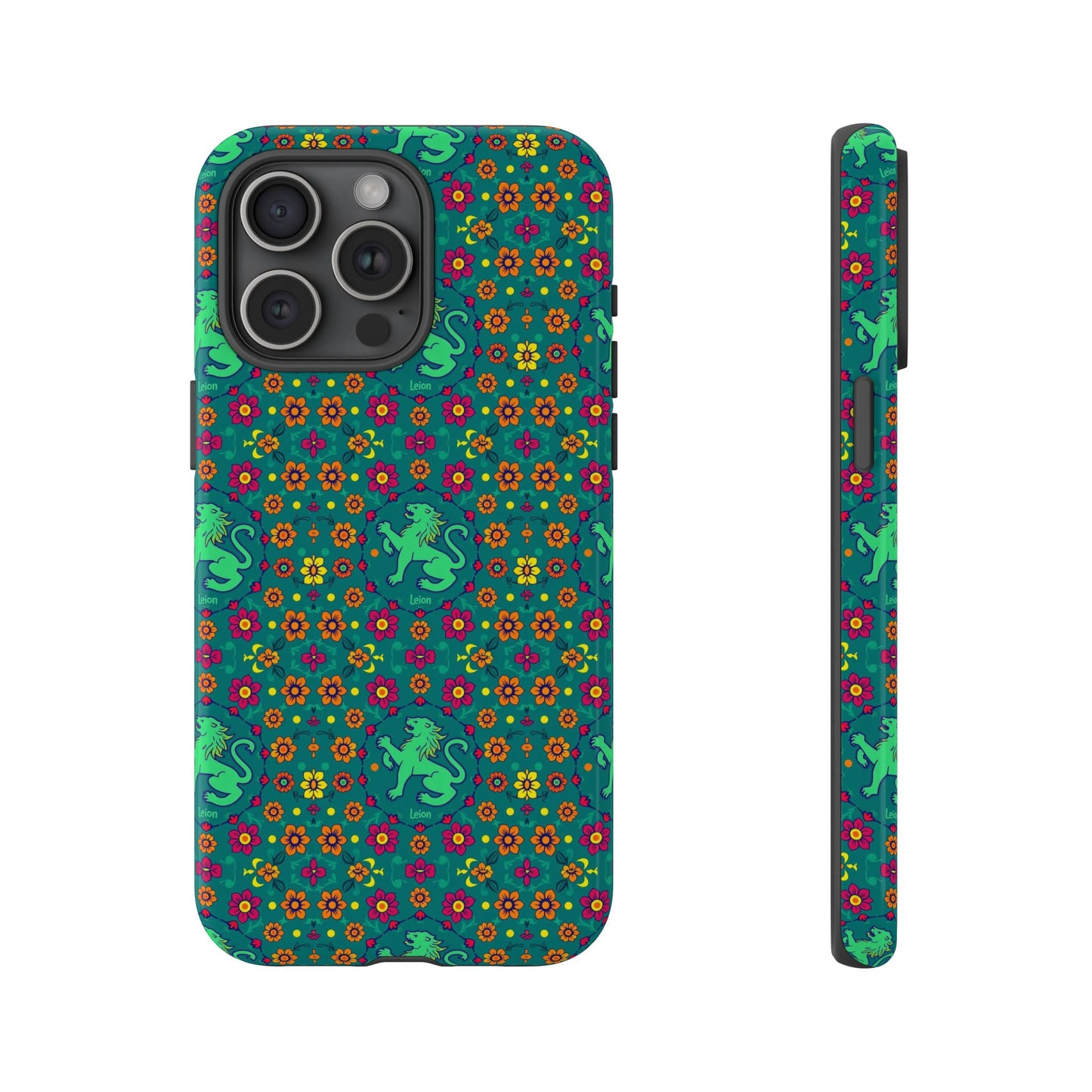 Tough Cases, Leo, Zodiac v3, Flower Pattern