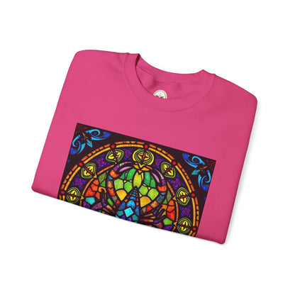 Unisex Heavy Blend™ Crewneck Sweatshirt, Glass 1, Scorpio Zodiac Design