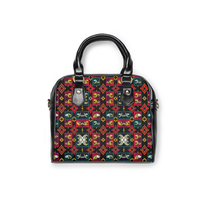 Shoulder Handbag, Pisces, Zodiac v1, Shapes Pattern