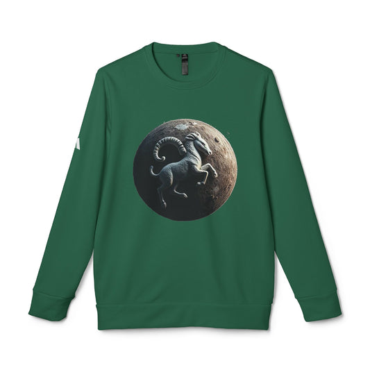Adidas, Unisex Fleece Crewneck Sweatshirt, Aries, Planet Animal, Zodiac