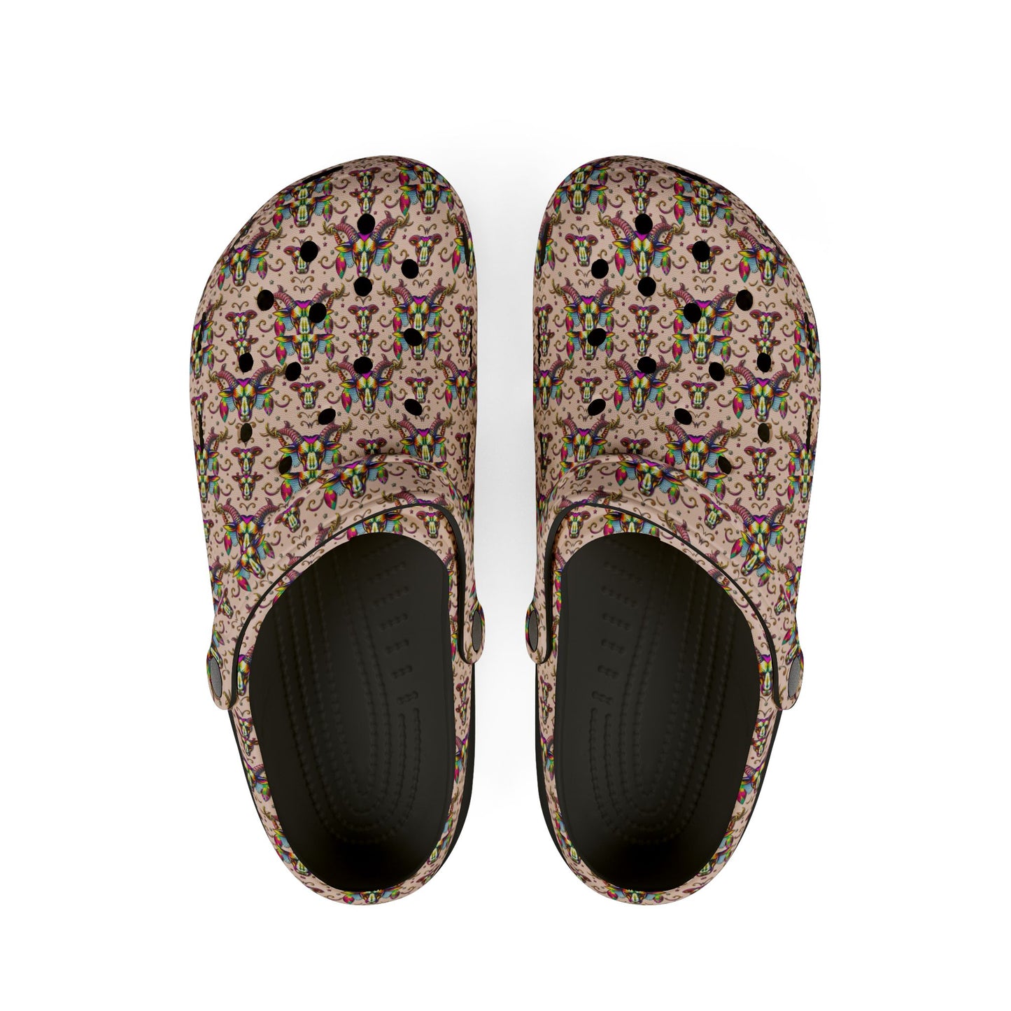 EVA Foam Rubber Shoes, (AOP), Taurus, Zodiac v1, Pattern