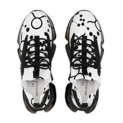 Men's Mesh Sneakers, Taurus Zodiac Sign, all over print