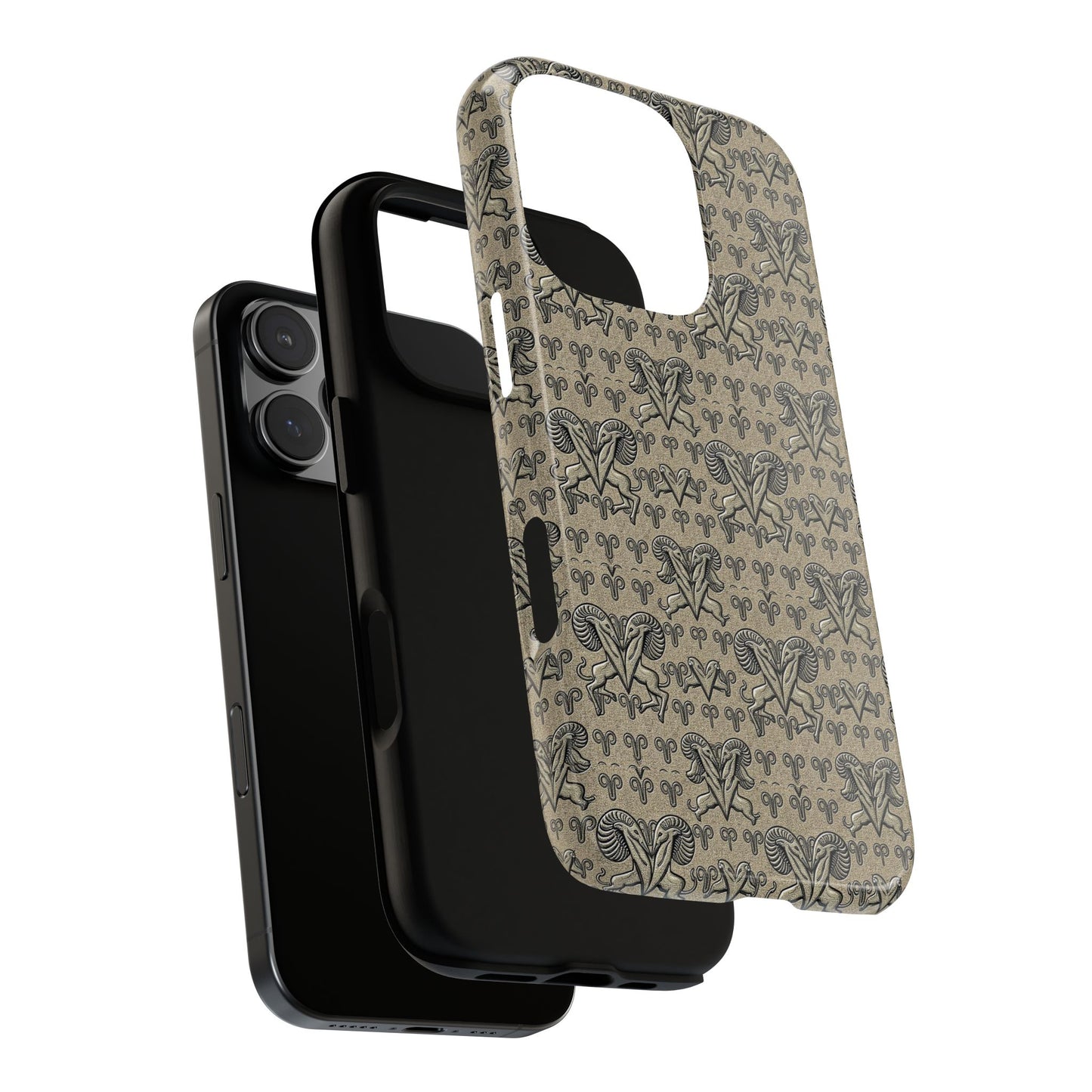 Tough Cases, Aries, Zodiac, Metal Pattern