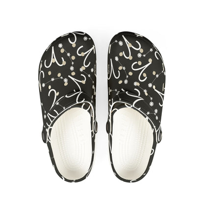 EVA Foam Rubber Shoes (AOP), Material 100% EVA, Aries Zodiac Design