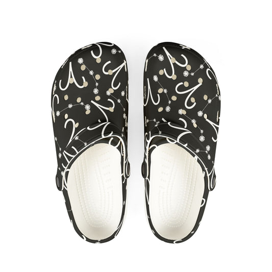 EVA Foam Rubber Shoes (AOP), Material 100% EVA, Aries Zodiac Design