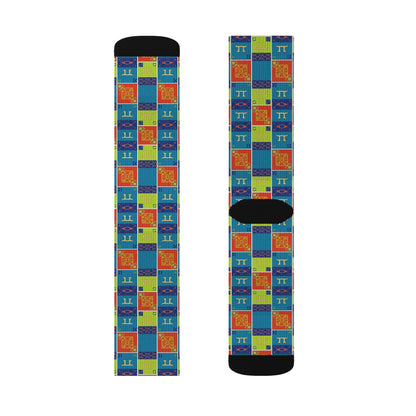 Sublimation Socks, Gemini, Zodiac v1, Shapes Pattern