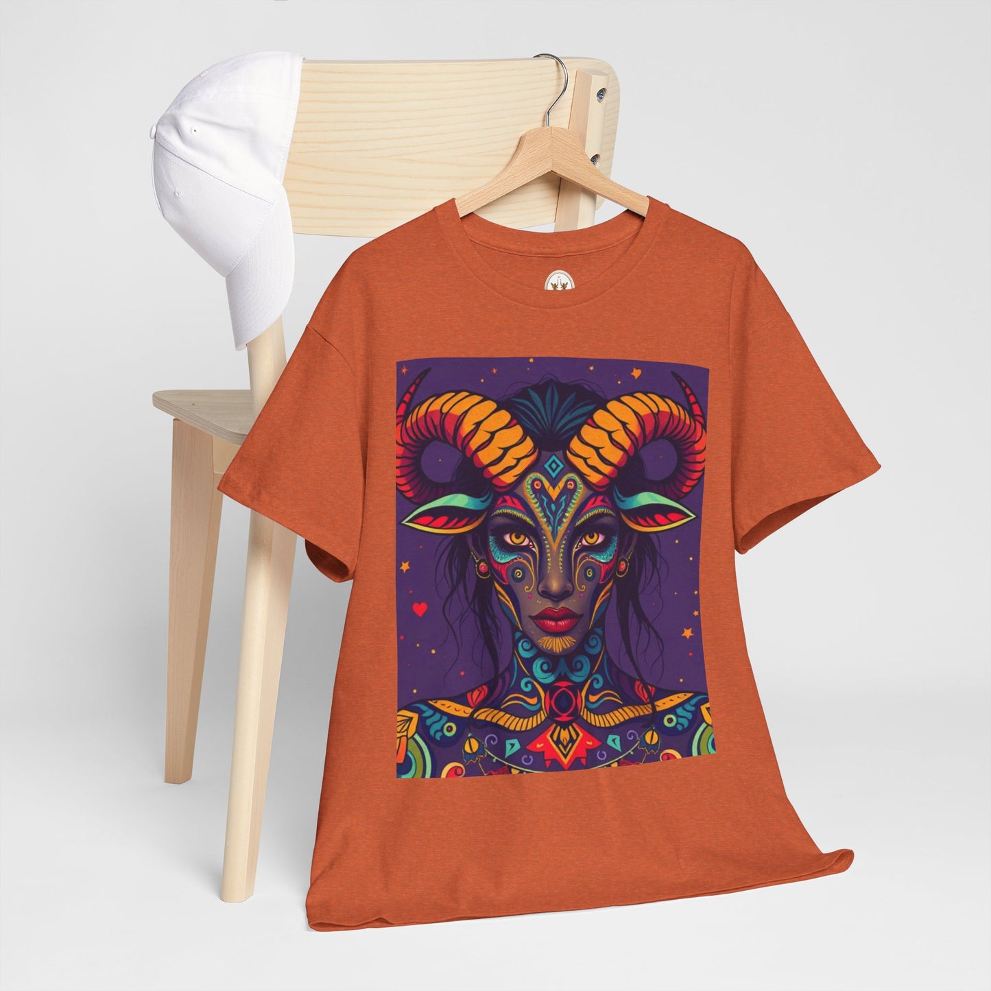 Unisex Heavy Cotton T-Shirt, Taurus, Zodiac v3, Sexy Art
