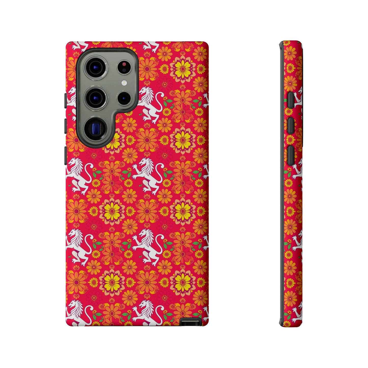 Tough Cases, Leo, Zodiac v4, Flower Pattern
