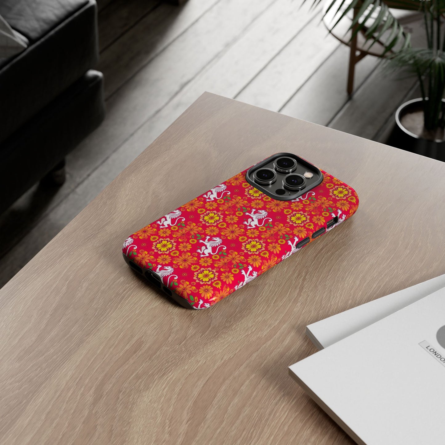Tough Cases, Leo, Zodiac v4, Flower Pattern