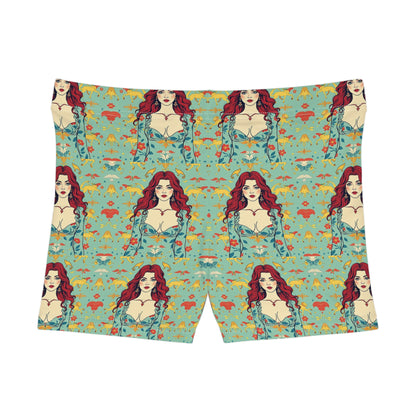 Women's Shorts, (AOP), Virgo, Zodiac v2, Sexy Pattern