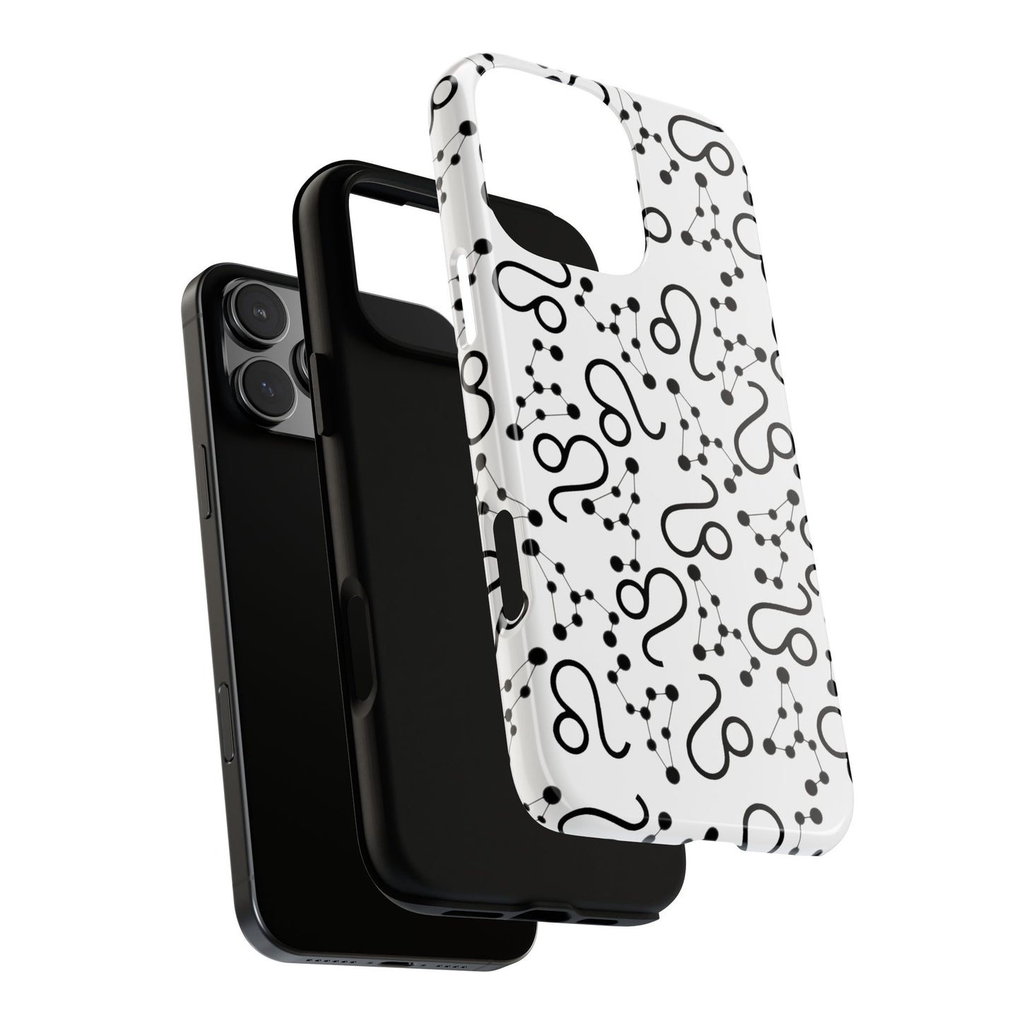 Tough Cases with the Leo Zodiac sign for iPhone, Samsung Galaxy, and Google Pixel devices