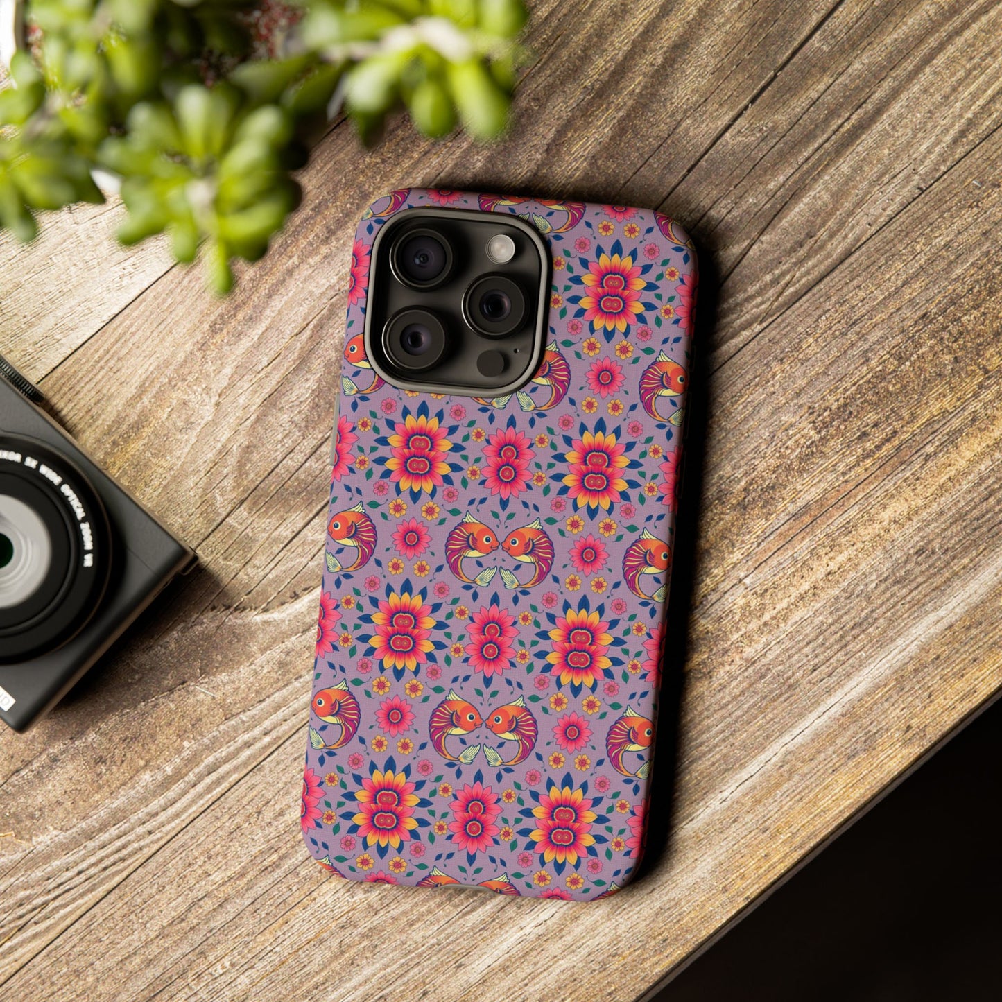 Tough Cases, Pisces, Zodiac v3, Flower Pattern