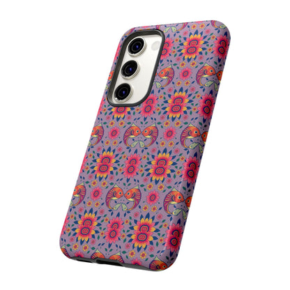 Tough Cases, Pisces, Zodiac v3, Flower Pattern