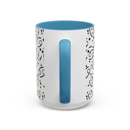 Accent Coffee Mug with the Cancer sign (11, 15oz)