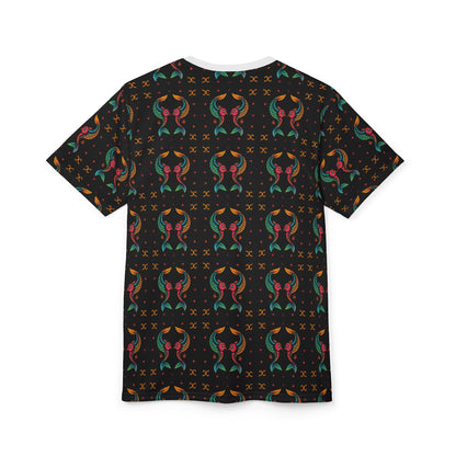 Unisex Cut & Sew T-Shirt, AOP, Pisces, Zodiac, Pattern