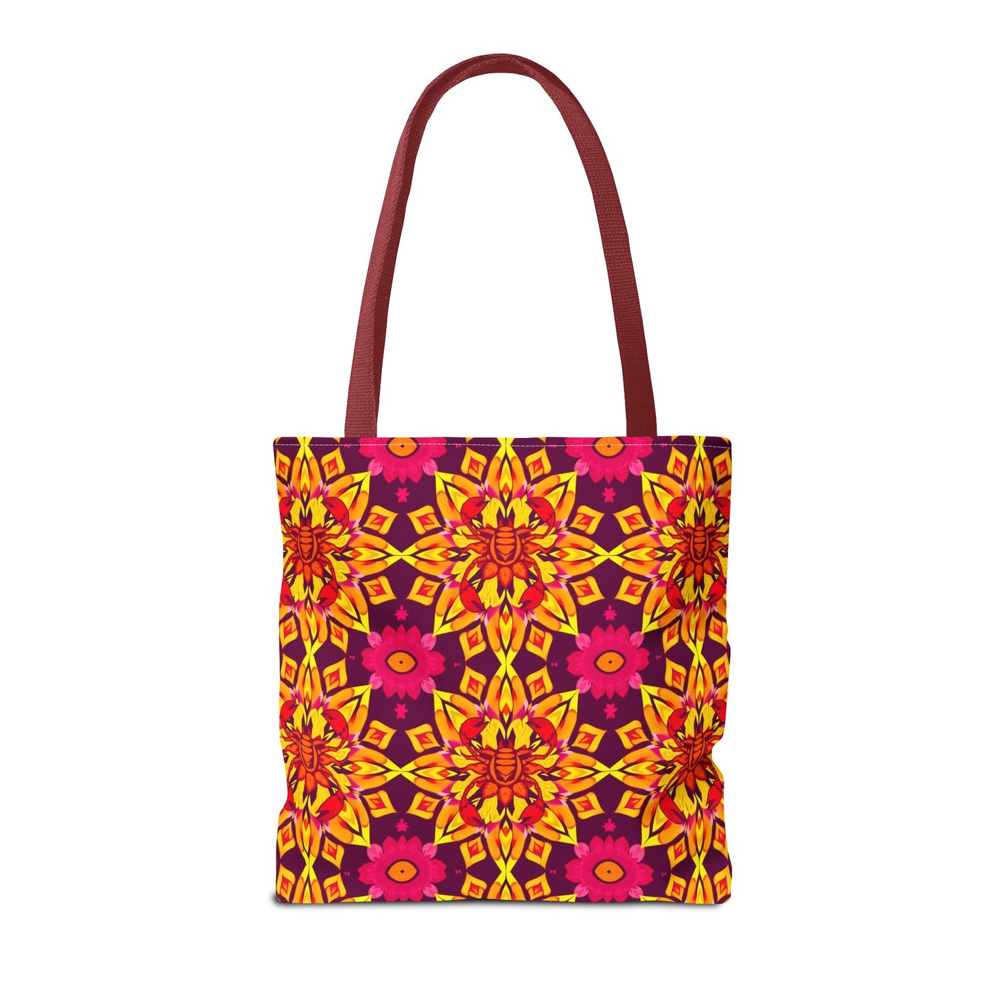 Tote Bag (AOP), Scorpio, Zodiac, Flower Pattern