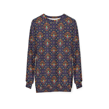Unisex Sweatshirt (AOP), Libra, Zodiac v1, Jewel Pattern