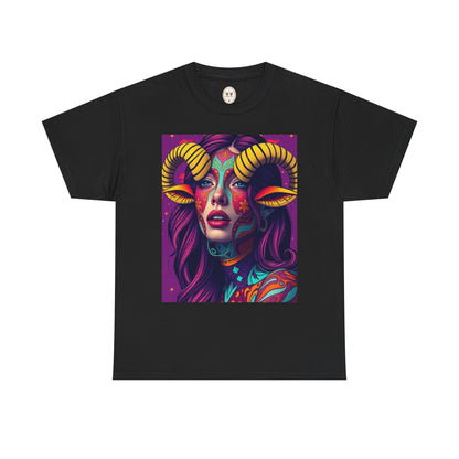 Unisex Heavy Cotton T-Shirt, Taurus, Zodiac v2, Sexy Art