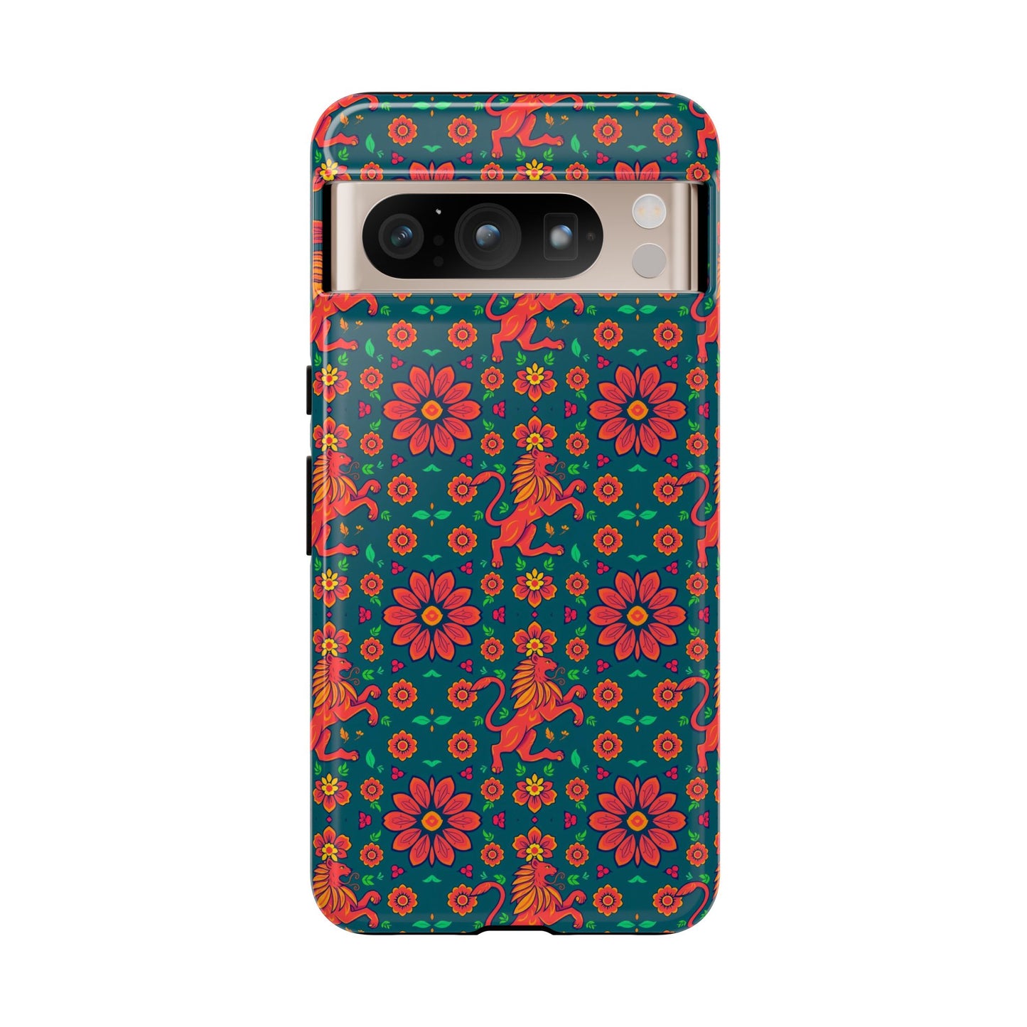 Tough Cases, Leo, Zodiac v2, Flower Pattern
