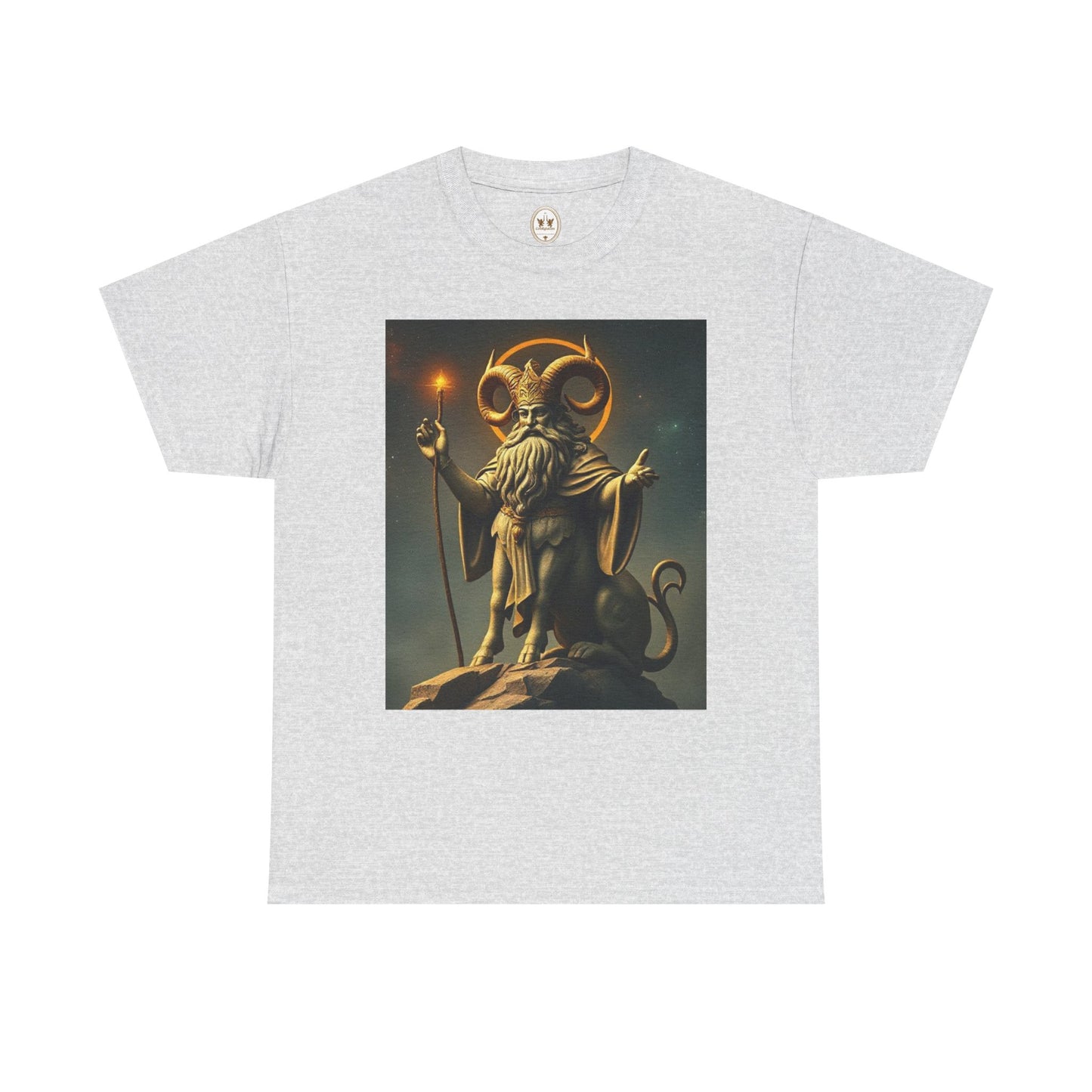 Unisex Heavy Cotton T-Shirt, Taurus God v1, Zodiac Design