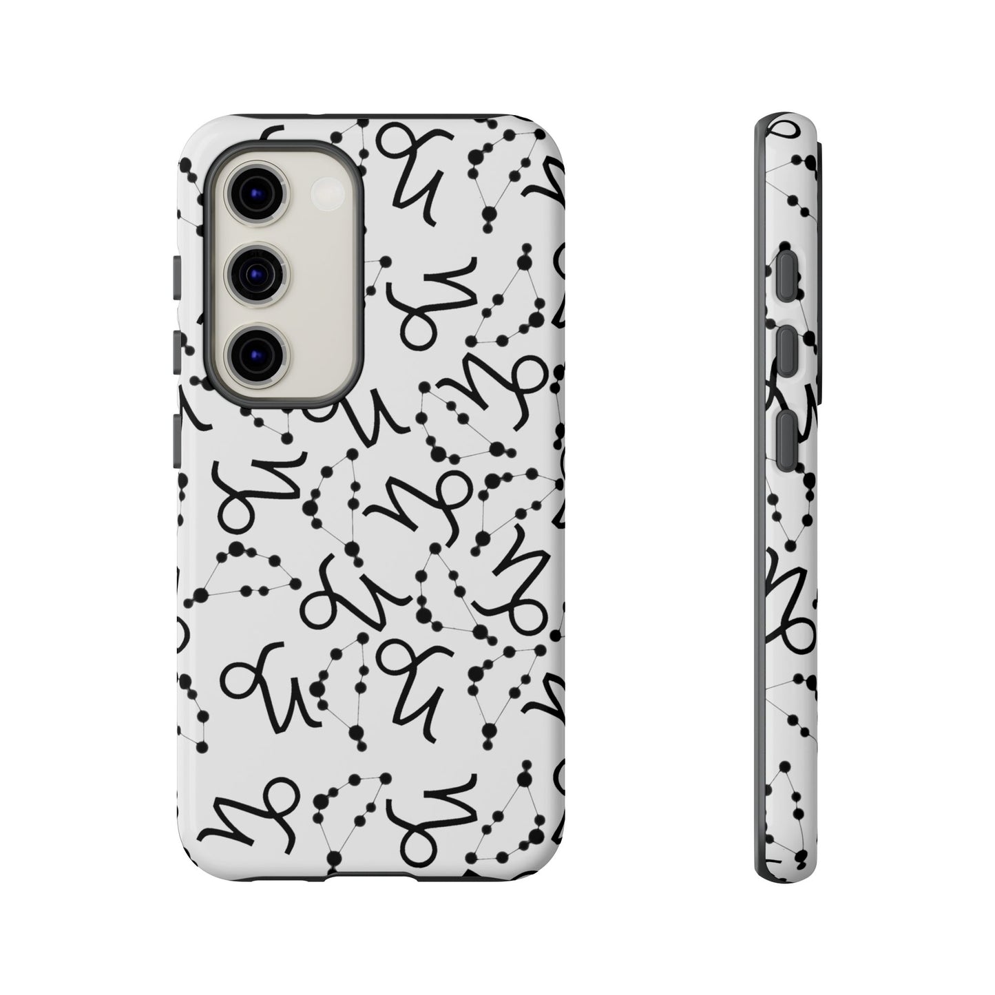 Tough Cases with the Capricorn Zodiac sign for iPhone, Samsung Galaxy, and Google Pixel devices