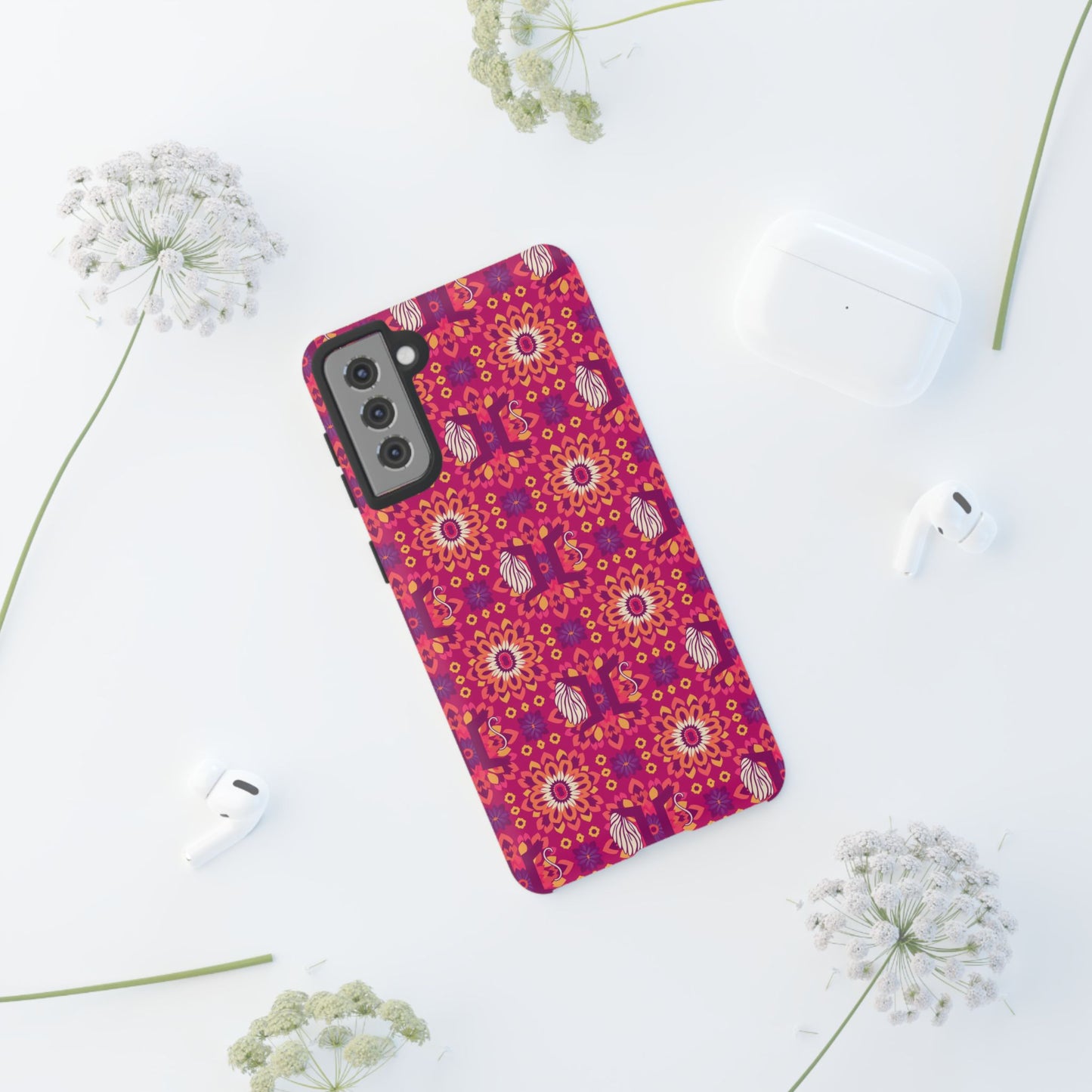 Tough Cases, Gemini, Zodiac v1, Flower Pattern