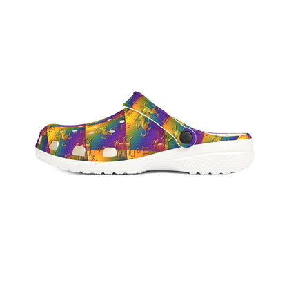 EVA Foam Rubber Shoes, (AOP), Virgo, Zodiac v4, Pattern