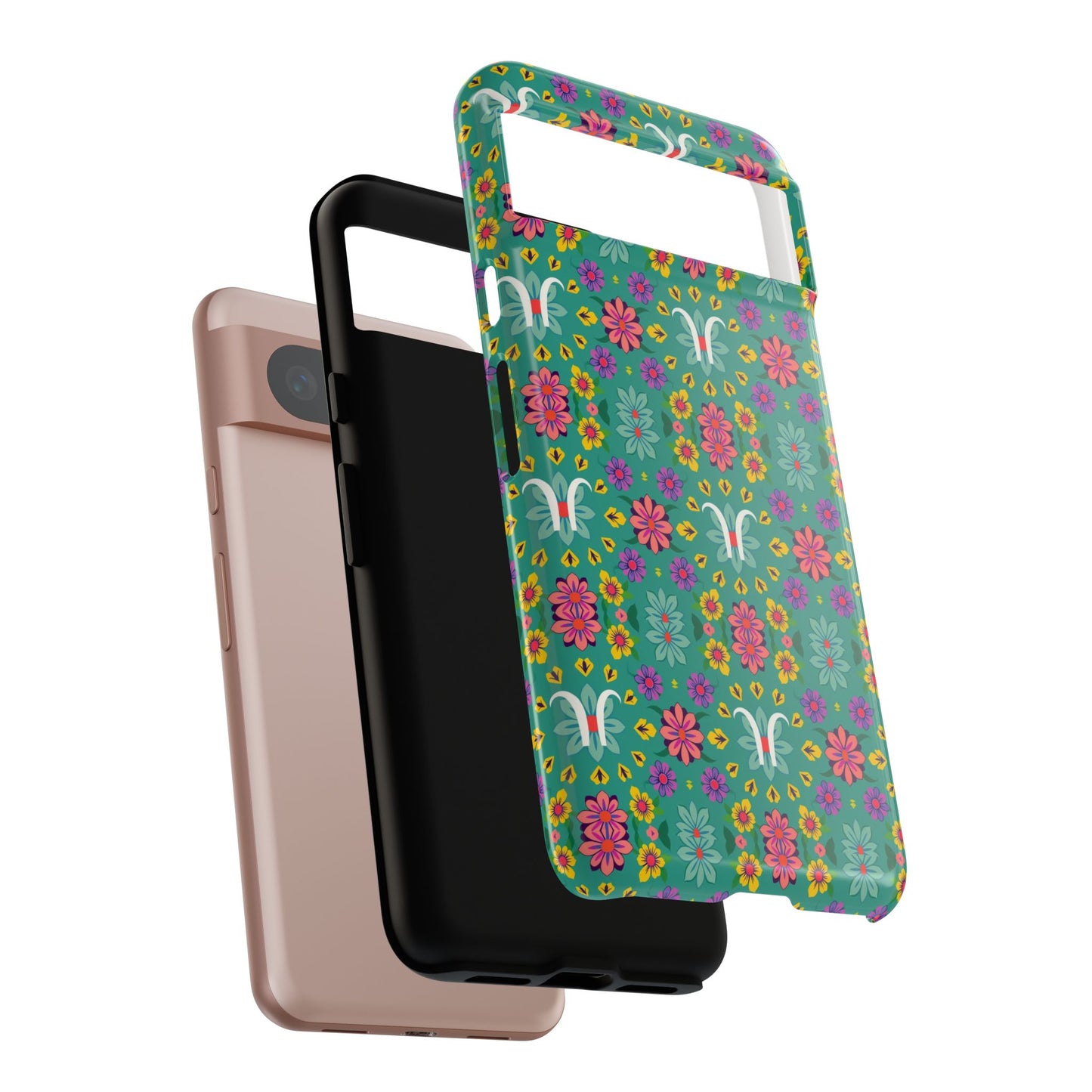 Tough Cases, Aquarius, Zodiac v4, Flower Pattern