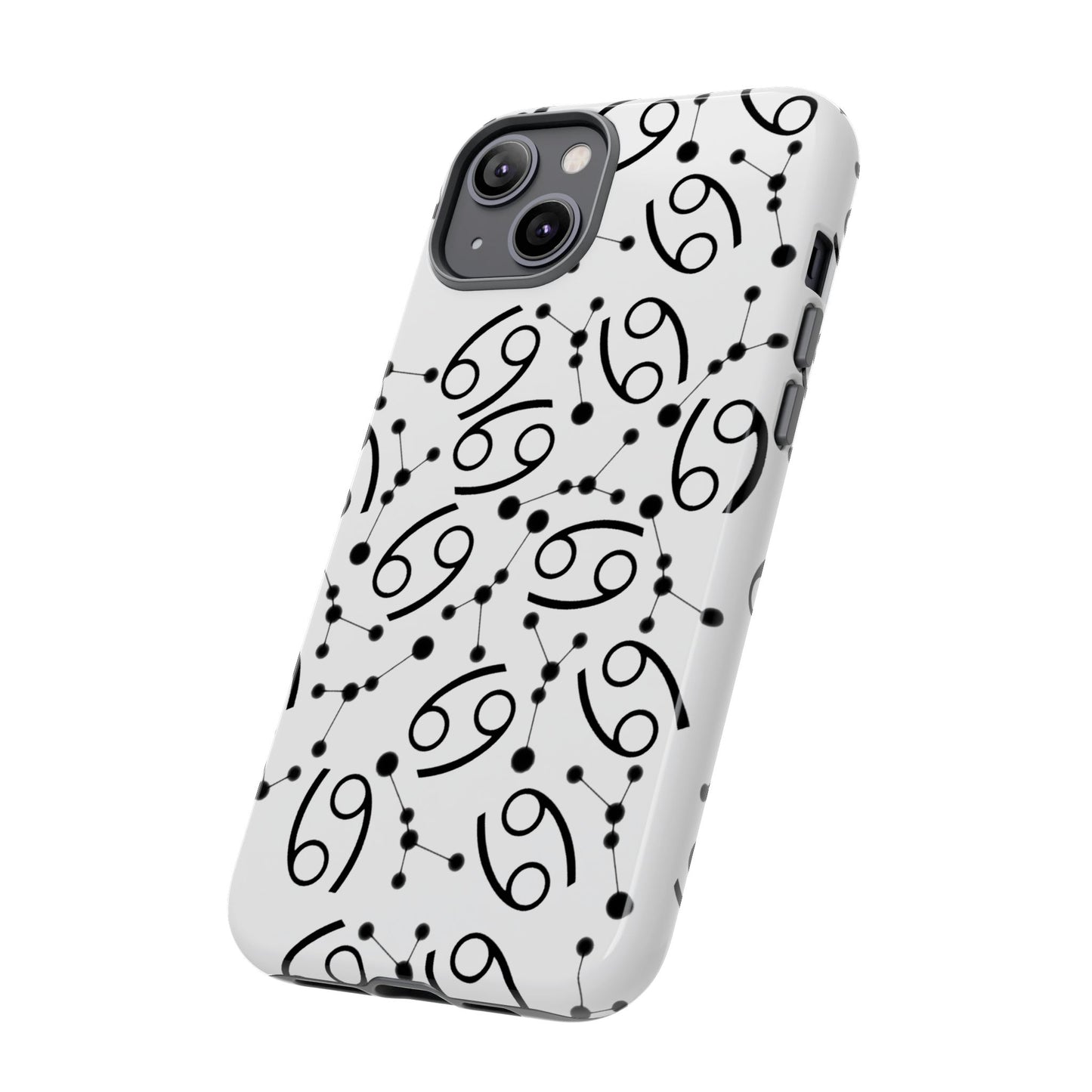 Tough Cases with the Cancer Zodiac sign for iPhone, Samsung Galaxy, and Google Pixel devices
