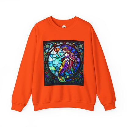 Unisex Heavy Blend™ Crewneck Sweatshirt, Glass, Aquarius Zodiac Design