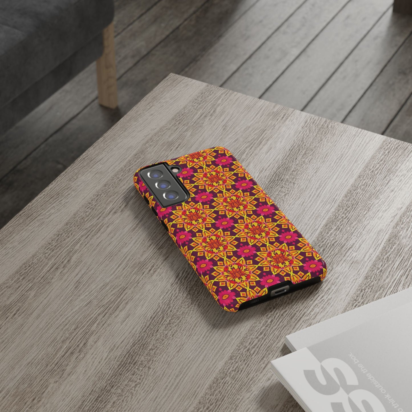 Tough Cases, Scorpio, Zodiac v1, Flower Pattern
