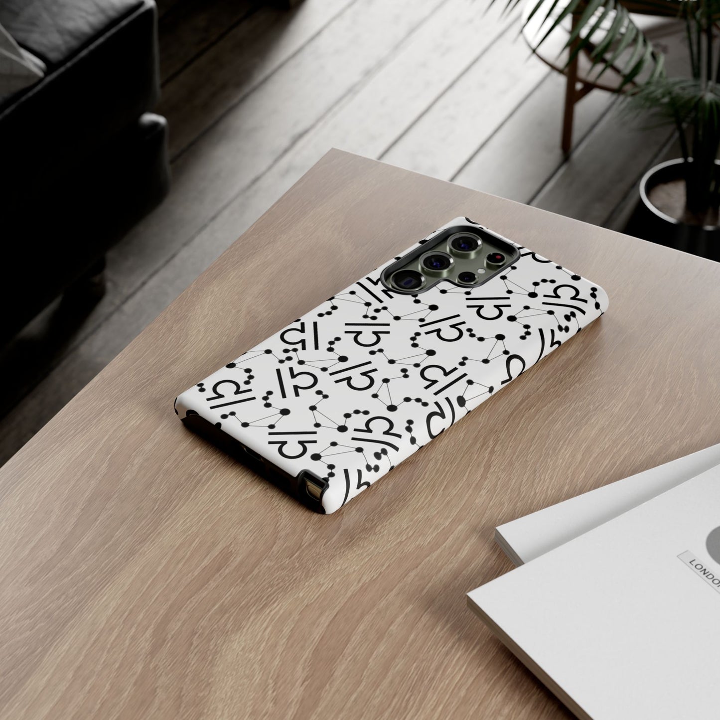Tough Cases with the Libra Zodiac sign for iPhone, Samsung Galaxy, and Google Pixel devices