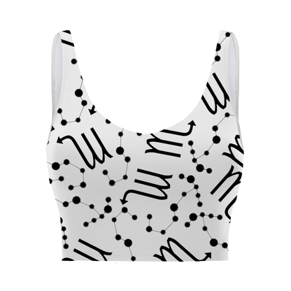 Polyester Sports Bra Scorpio Zodiac Sign (AOP)