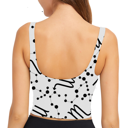 Polyester Sports Bra Scorpio Zodiac Sign (AOP)