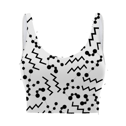 Polyester Sports Bra Aquarius Zodiac Sign (AOP)
