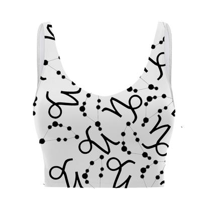 Polyester Sports Bra Capricorn Zodiac Sign (AOP)