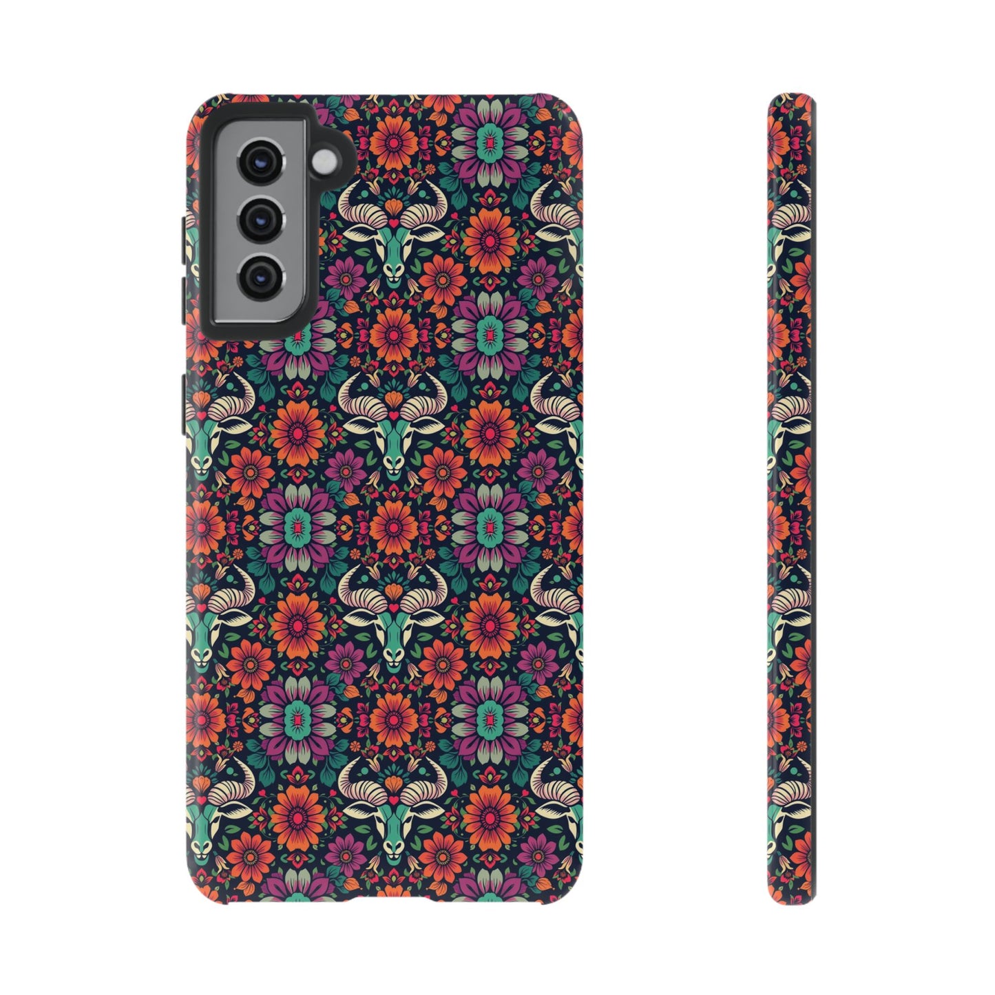 Tough Cases, Taurus, Zodiac v4, Flower Pattern
